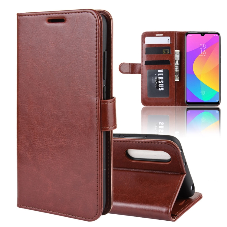 

R64 Texture Single Fold Horizontal Flip Leather Case for Xiaomi MI CC9e / MI A3, with Holder & Card Slots & Wallet(Brown)