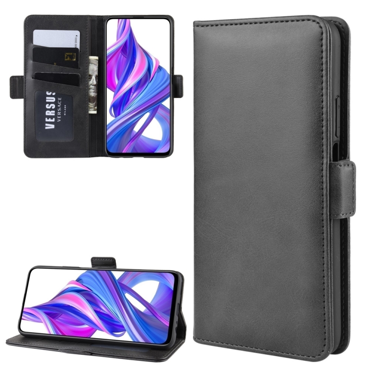 

Wallet Stand Leather Cell Phone Case for Honor 9X / Honor 9X Pro，with Wallet & Holder & Card Slots(Black)