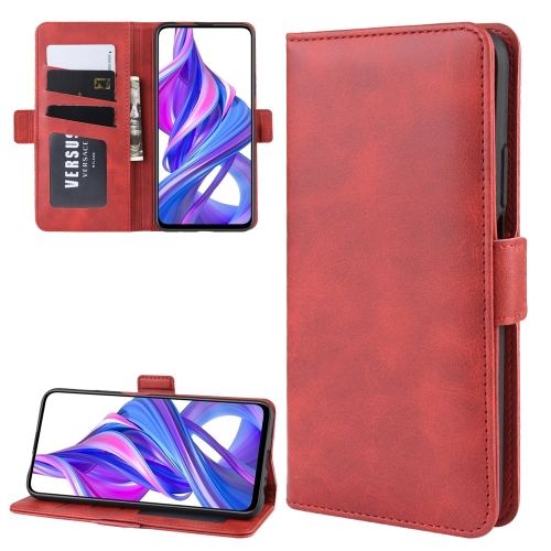 

Wallet Stand Leather Cell Phone Case for Honor 9X / Honor 9X Pro，with Wallet & Holder & Card Slots(Red)