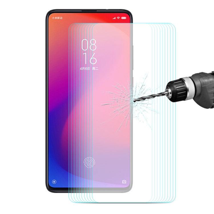 

10 PCS ENKAY Hat-prince 0.26mm 9H 2.5D Curved Edge Tempered Glass Film for Xiaomi Mi 9T