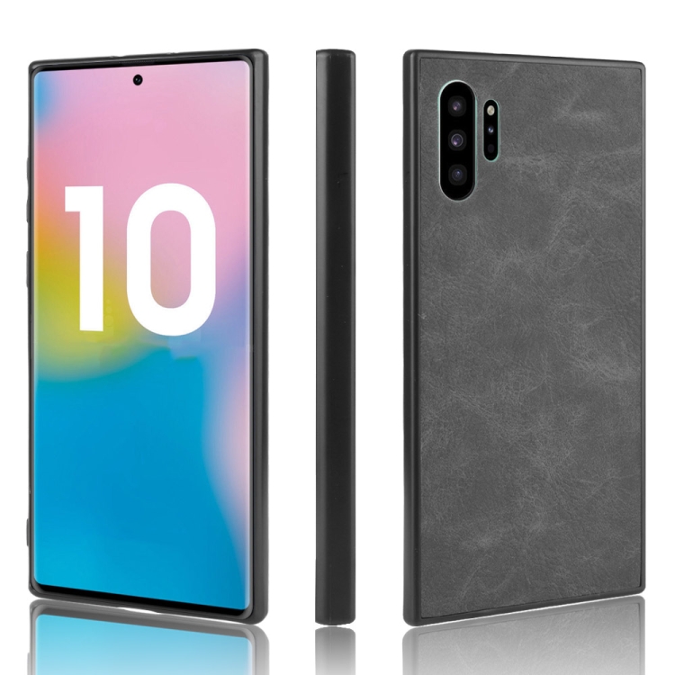 

Shockproof Sheep Skin PC + PU + TPU Case For Galaxy Note10+(Light Black)