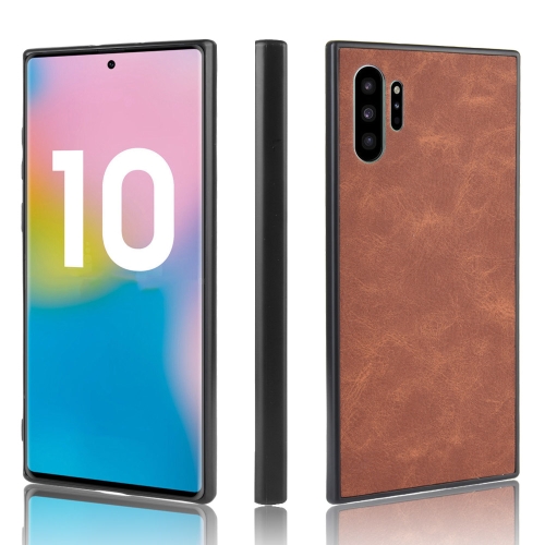 

Shockproof Sheep Skin PC + PU + TPU Case For Galaxy Note10+(Brown)