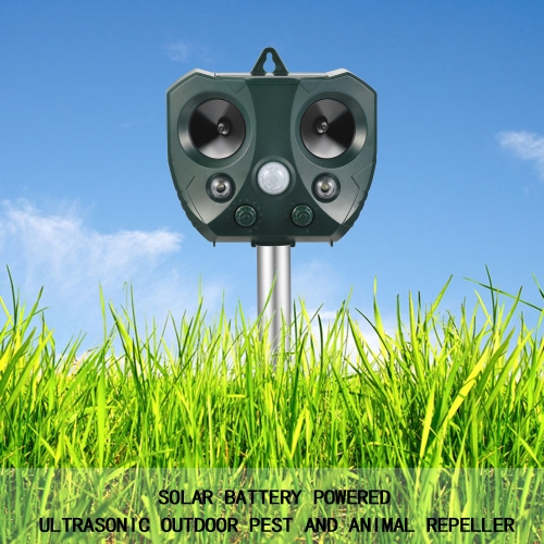 Outdoor Ultrasonic Solar  Animal Repeller  Pest Mouse Repeller  Sensor Garden Bird Cat Dog Fox Repellent Keep Animals Away
