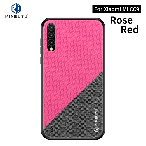 

PINWUYO Honors Series Shockproof PC + TPU Protective Case for Xiaomi Mi CC9 / CC9 Mito Custom Edition(Red)