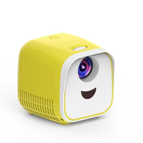 

L1 Children Projector Mini Mini LED Portable Home Speaker Projector US(Yellow)