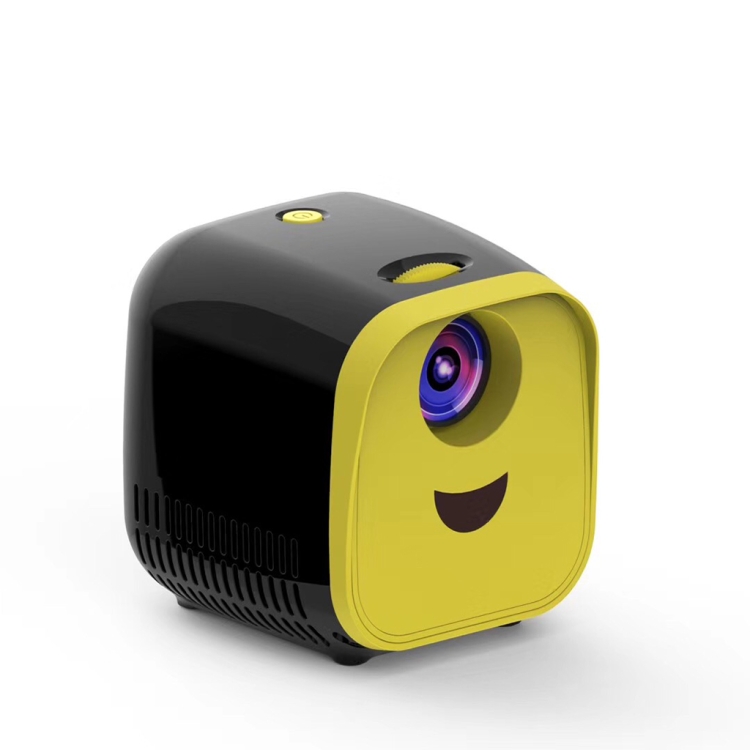 

L1 Children Projector Mini Mini LED Portable Home Speaker Projector EU(Black)