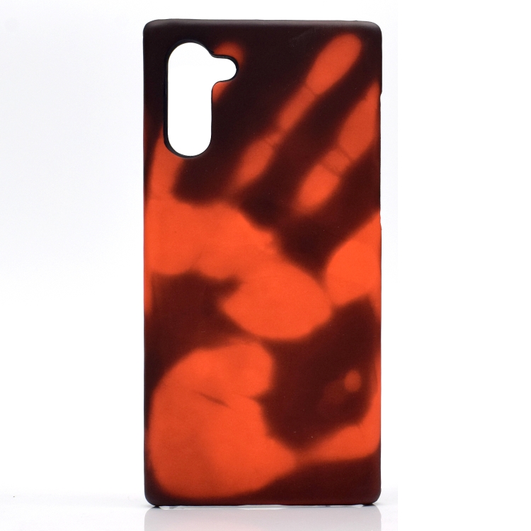 

Paste Skin + PC Thermal Sensor Discoloration Protective Back Cover Case For Galaxy Note10(Black turns red)