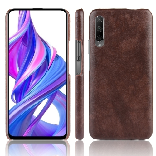 

Shockproof Litchi Texture PC + PU Case For Huawei Honor 9X/9X Pro(Brown)