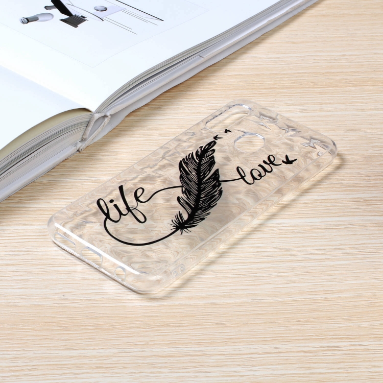 

Diamond Pattern Painted TPU Protective Case for Samsung Galaxy A20e(Feather Pen Pattern)