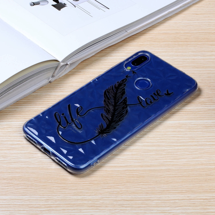 

Diamond Pattern Painted TPU Protective Case for Xiaomi Redmi Note7 / Note7 Pro(Feather Pen Pattern)