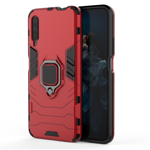 

PC + TPU Shockproof Protective Case with Magnetic Ring Holder for Huawei Honor 9X / 9X Pro(Red)