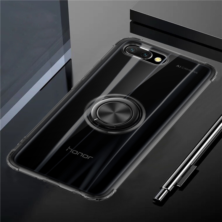 

Ultra-thin TPU Protective Case for Huawei Honor 10 , with 360 Degree Rotation Holder(Black)