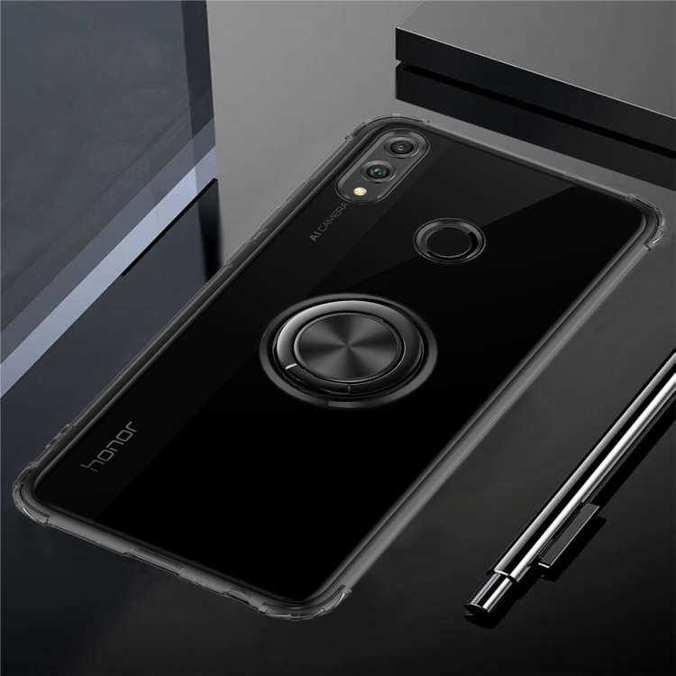 

Ultra-thin TPU Protective Case for Huawei Honor 8X , with 360 Degree Rotation Holder(Black)