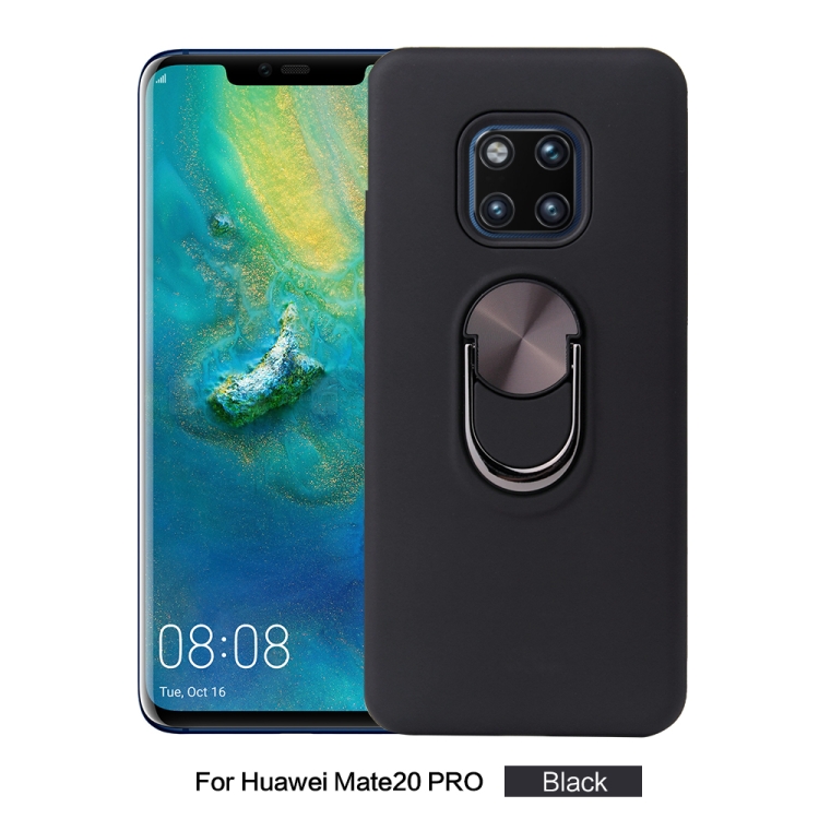 

360 Rotary Multifunctional Stent PC+TPU Case for Huawei Mate 20 Pro,with Magnetic Invisible Holder(Black)