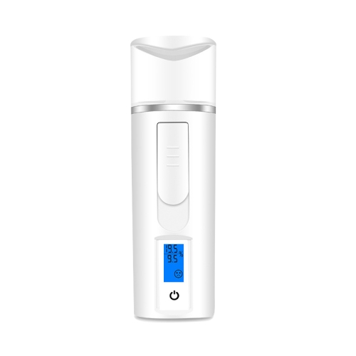 

KNY-002 Mini Portable Nano Mist Sprayer USB Facial Body Nebulizer Steamer Moisturizing Skin Care Handy Spray Skin Moisture Test(White)