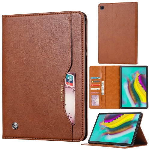 

Knead Skin Texture Horizontal Flip Leather Case for Galaxy Tab A 8.0 (2019) T290 / T295, with Photo Frame & Holder & Card Slots & Wallet(Brown)