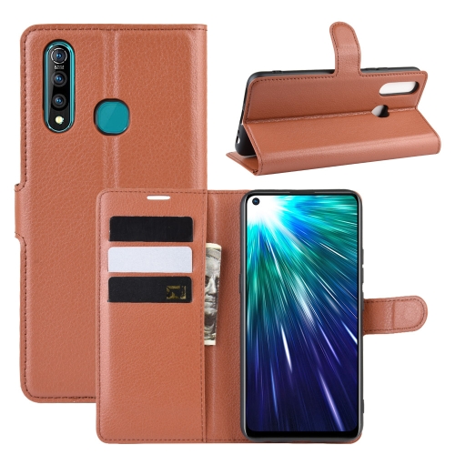 

Litchi Texture Horizontal Flip Leather Case for VIVO Z5X/Z1 Pro, with Wallet & Holder & Card Slots(Brown)