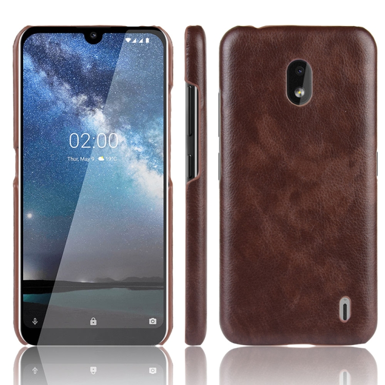 

Shockproof Litchi Texture PC + PU Case For Nokia 2.2(Brown)