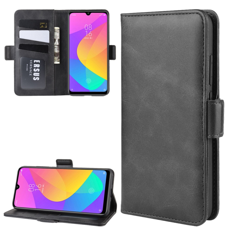 

Dual-side Magnetic Buckle Horizontal Flip Leather Case for Xiaomi Mi CC9e / Mi A3, with Holder & Card Slots & Wallet & Photo Frame(Black)
