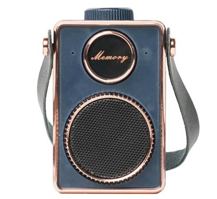 

CM-3 Retro Super Bass Mini Portable Speaker Usb Handfree Small Music Speaker Mp3 Player With Microphone(Navy blue)