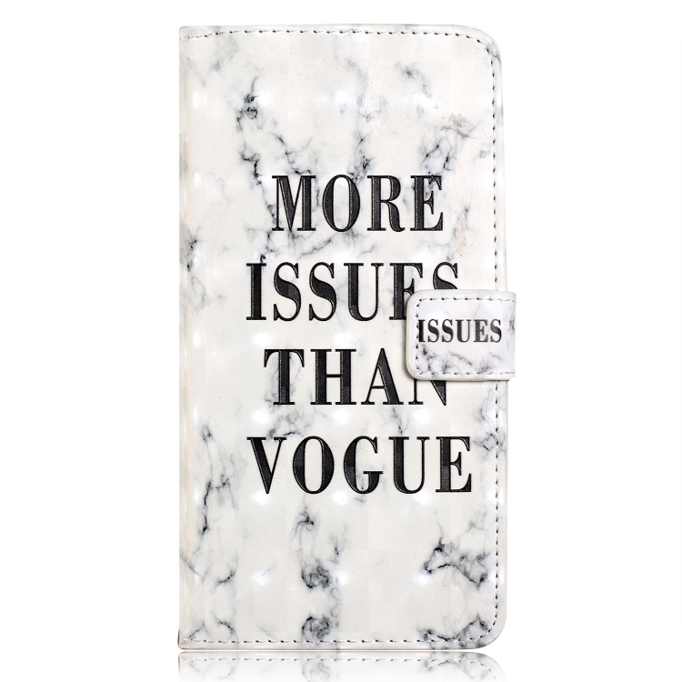 

3D Painted Pattern Left and Right Open Holster, With Stand & Card Slot & Wallet For Galaxy S10(Fashion White)