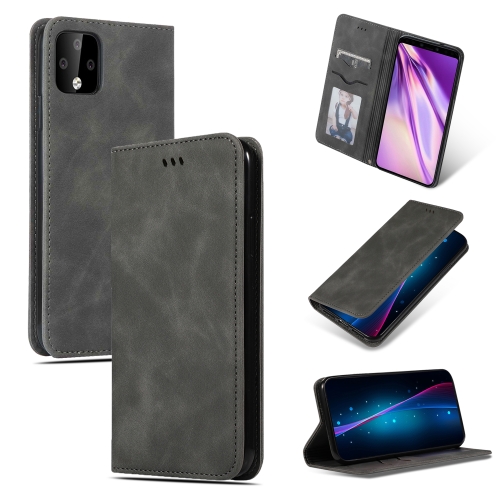 

Retro Skin Feel Business Magnetic Horizontal Flip Leather Case for Google Pixel 4XL(Dark Grey)