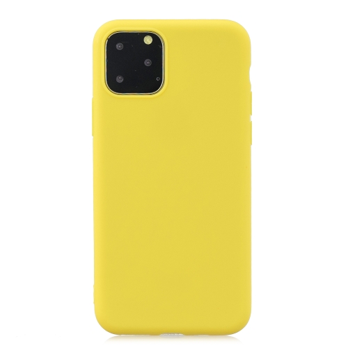 

Frosted Solid Color TPU Protective Case for iPhone 11 Pro(Yellow)