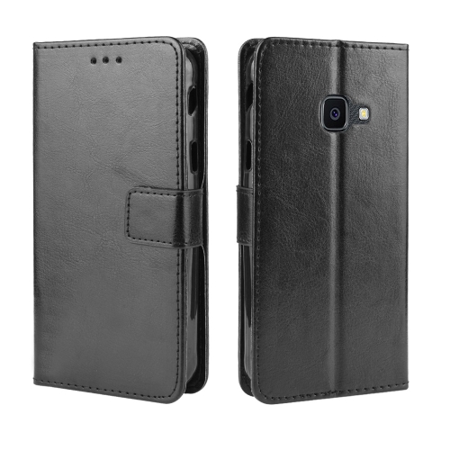 

Retro Crazy Horse Texture Horizontal Flip Leather Case for Galaxy Xcover 4s / Xcover 4 , with Holder & Card Slots & Photo Frame(Black)