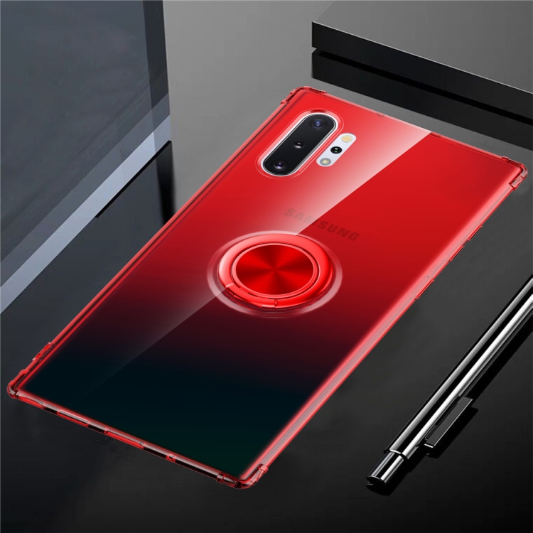 

Ultra-thin TPU Protective Case for Galaxy Note10+ , with 360 Degree Rotation Holder(Red)