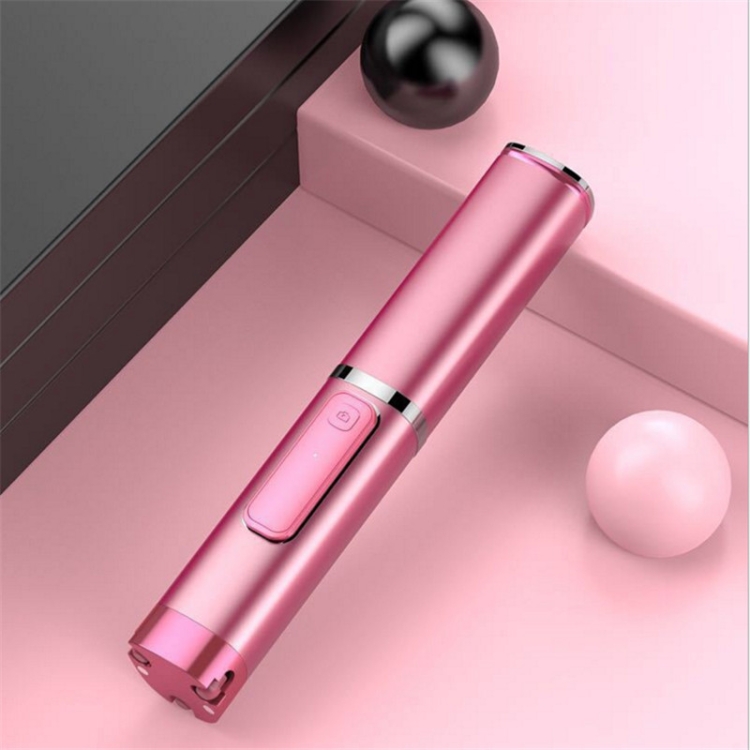 

Handheld Wireless Bluetooth Concealed Telescopic Stand One Bluetooth Selfie Stick(Rose Gold)