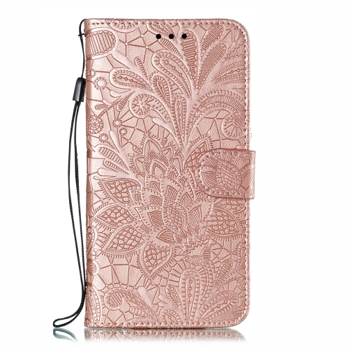 

Lace Flower Embossing Pattern Horizontal Flip Leather Case for Xiaomi Mi CC9e / A3 , with Holder & Card Slots & Wallet & Photo Frame & Lanyard(Rose Gold)