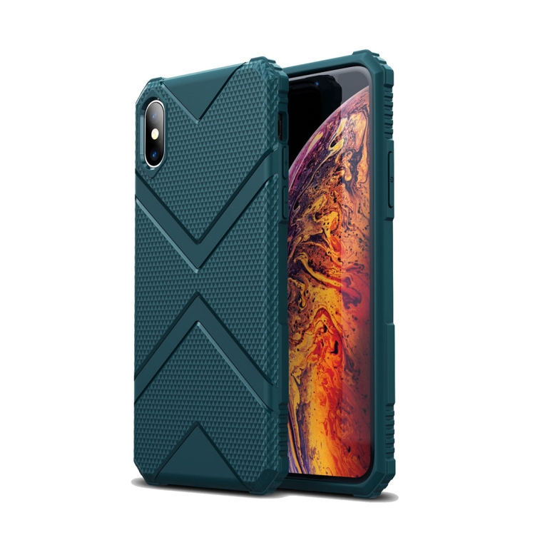 

Diamond Shield TPU Drop Protection Case for iPhone XS Max(Navy Blue)