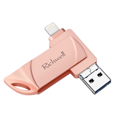 

Richwell DXZ65 USB Flash Disk 32G 3 in 1 Micro USB + 8 Pin + USB 3.0 Compatible IPhone & IOS(Rose Gold)