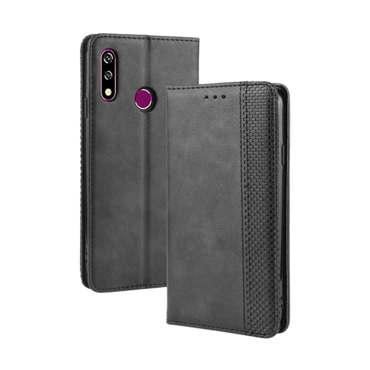 

Magnetic Buckle Retro Crazy Horse Texture Horizontal Flip Leather Case for LG W10,with Holder & Card Slots & Photo Frame(Black)