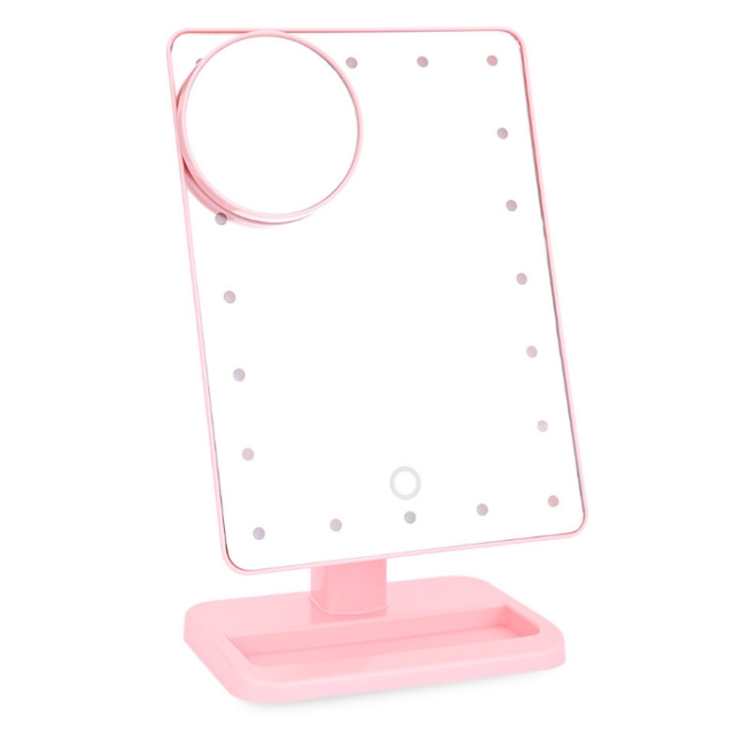 

Portable Led Touch Sensor Mirror With Lamp Desktop Fill Light(Pink)