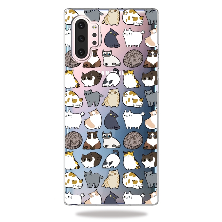 

3D Pattern Printing Soft TPU Cell Phone Cover Case For Galaxy Note10+(Minicat)