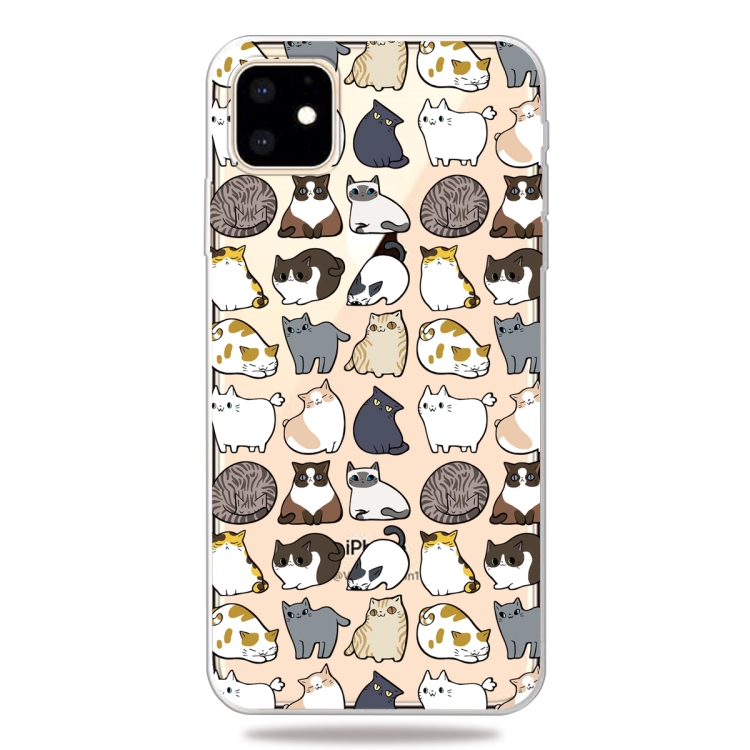 

3D Pattern Printing Soft TPU Cell Phone Cover Case For iPhone 11 Pro(Minicat)