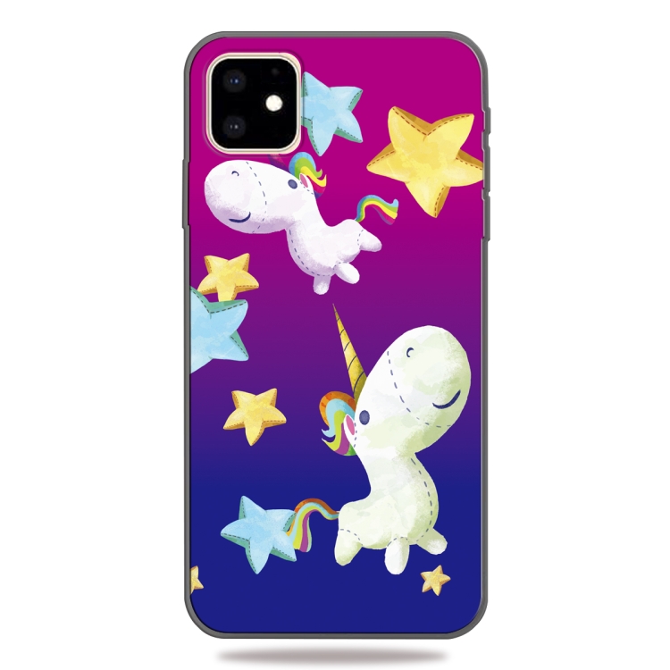 

Pattern Printing Embossment TPU Mobile Case For iPhone 11(Pegasus)