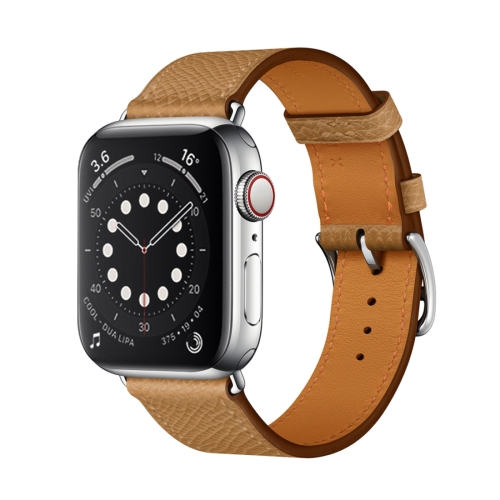 

For Apple Watch 3 / 2 / 1 Generation 38mm Universal Leather Cross Band(Brown)