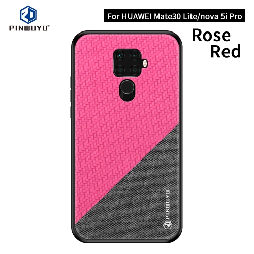 

PINWUYO Honors Series Shockproof PC + TPU Protective Case for Huawei Nova 5i Pro / Mate 30 Lite(Red)