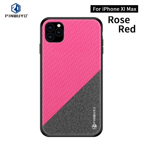 

PINWUYO Honors Series Shockproof PC + TPU Protective Case for iPhone 11 Pro Max(Red)