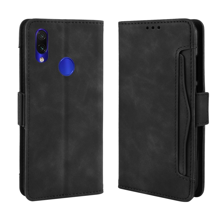 

Wallet Style Skin Feel Calf Pattern Leather Case For Xiaomi Redmi Note 7 / Note 7 Pro / Note 7S,with Separate Card Slot(Black)