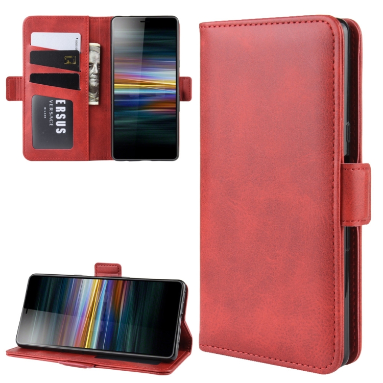 

Wallet Stand Leather Cell Phone Case for Sony Xperia L3，with Wallet & Holder & Card Slots(Red)