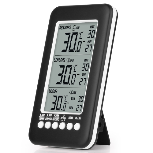 

FT3315RF Multifunction Weather Station Wireless Indoor Outdoor Thermometer Hygrometer Digital Alarm Clock Barometer Forecast Meter
