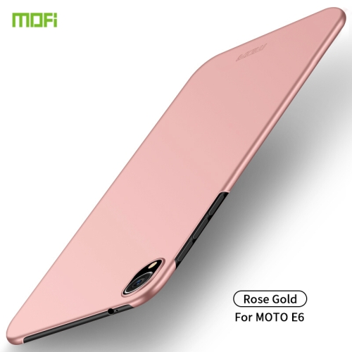 

MOFI Frosted PC Ultra-thin Hard Case for Motorola Moto E6(Rose gold)