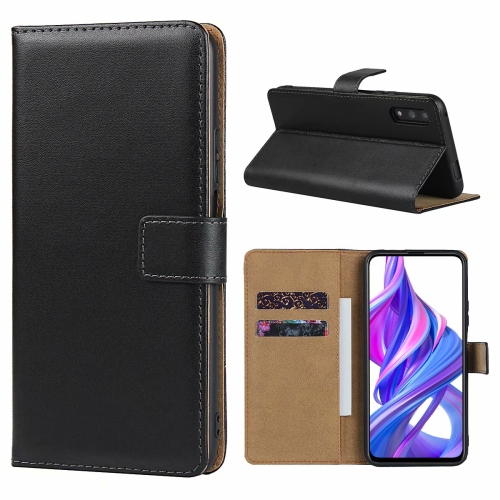 

Leather Horizontal Flip Holster for Huawei Honor 9X with Magnetic Clasp and Bracket and Card Slot and Wallet(Black)