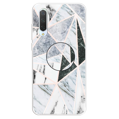 

3D Marble Soft Silicone TPU Case Cover Bracket For Xiaomi Mi CC9(Polytriangle)