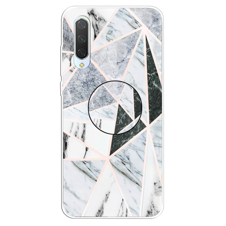 

3D Marble Soft Silicone TPU Case Cover Bracket For Xiaomi Mi CC9e(Polytriangle)
