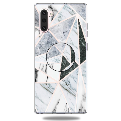 

3D Marble Soft Silicone TPU Case Cover Bracket For Galaxy Note10(Polytriangle)