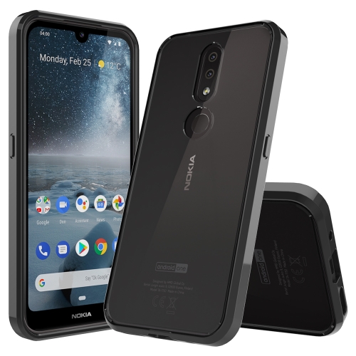

Scratchproof TPU + Acrylic Protective Case for Nokia 4.2(Black)